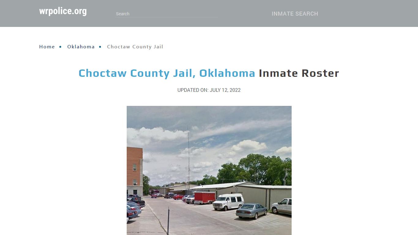 Choctaw County Jail, Oklahoma - Inmate Locator